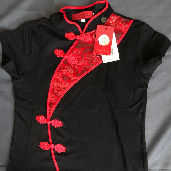 🐉 NWT MANDARIN ASIAN TOP ✨ - Picture 2 of 6